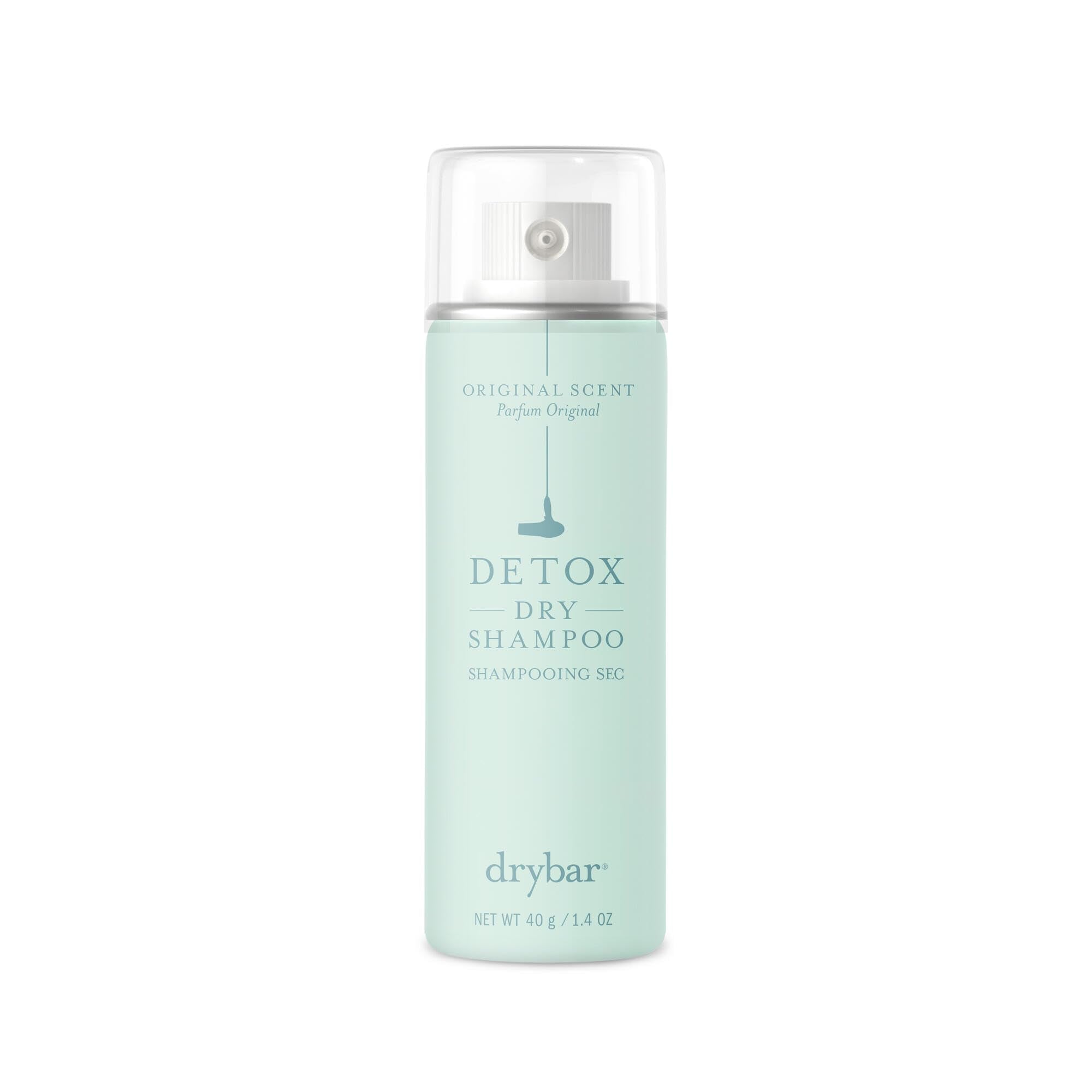 Drybar Detox Champú Seco absorbe aceites para un cabello limpio al instante.