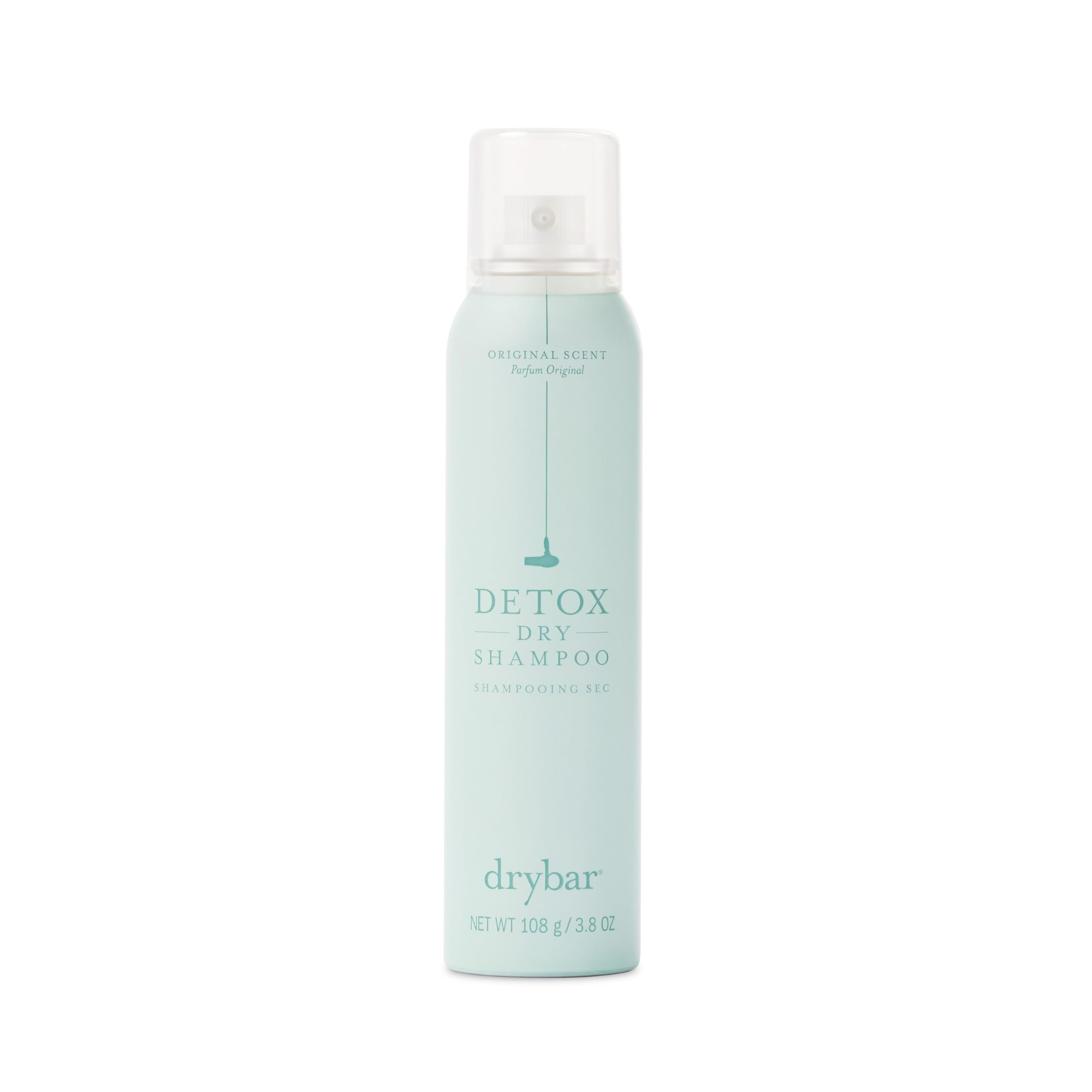 Drybar Detox Champú Seco original en aerosol para uso diario en botella.
