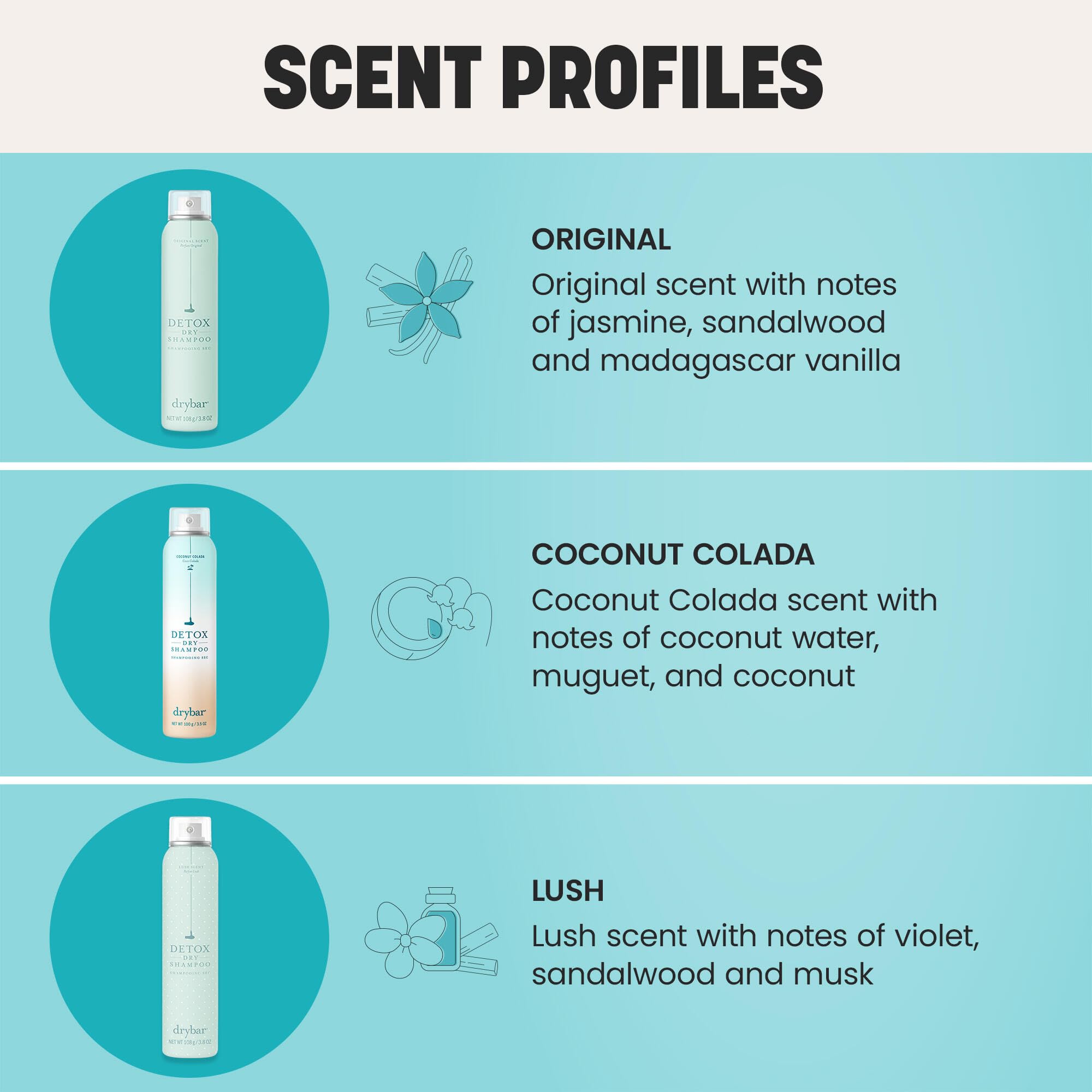 Drybar Detox dry shampoo spray safe for color-treated hair and extends wash intervals.