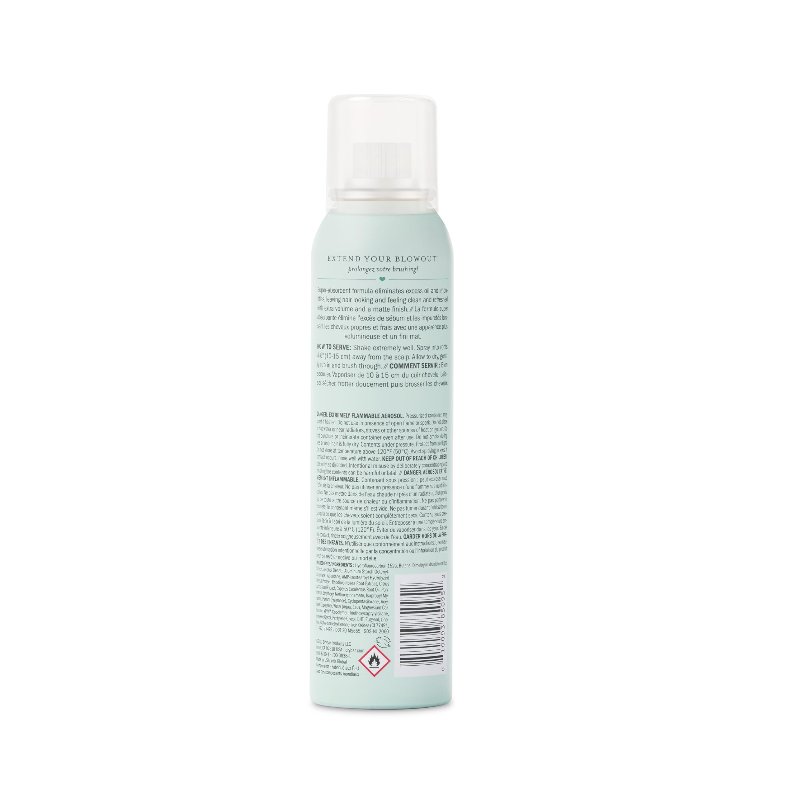 Envase de 3.8 oz de Drybar Detox para casa o viaje.