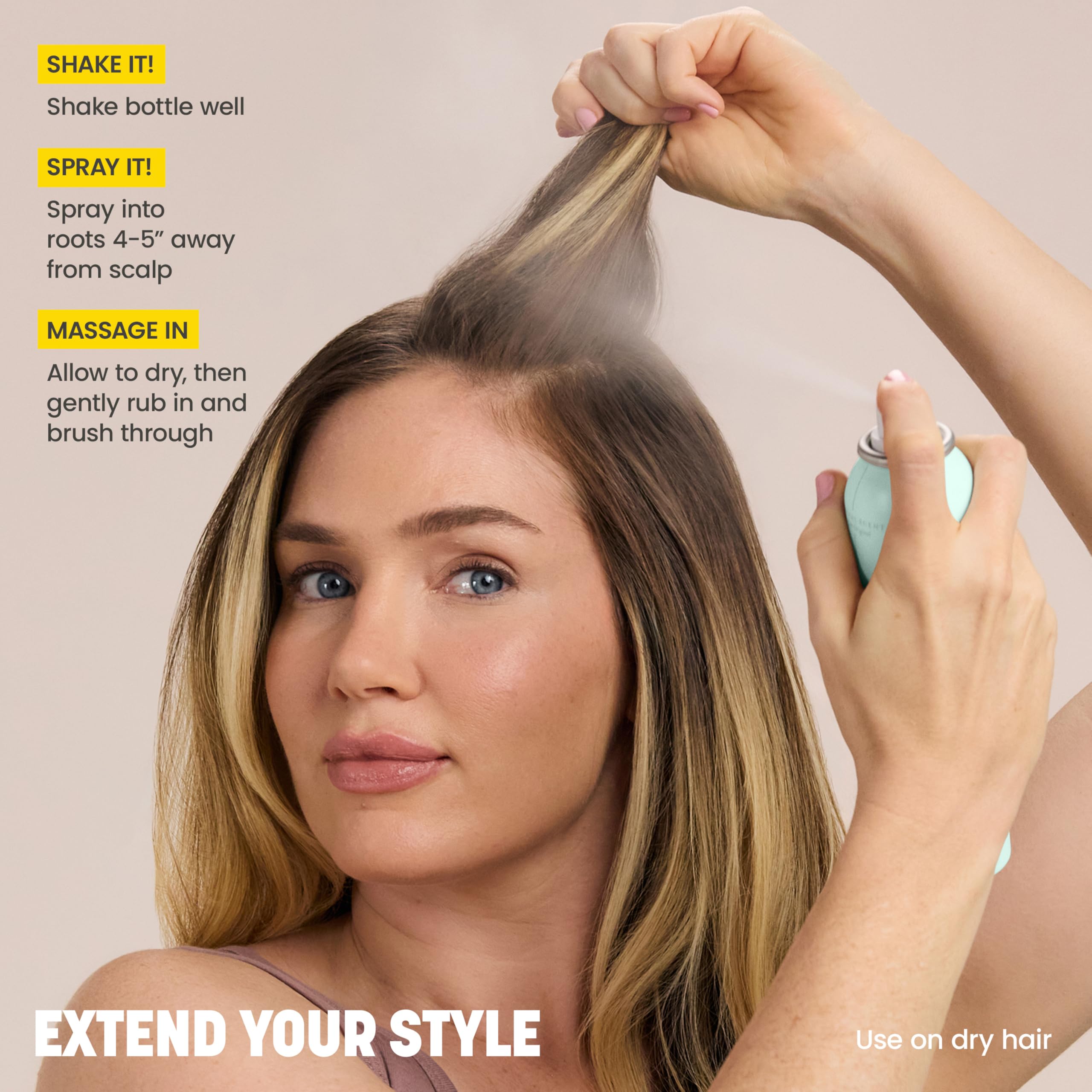 Textura ligera de Drybar Detox que añade cuerpo sin residuo visible.