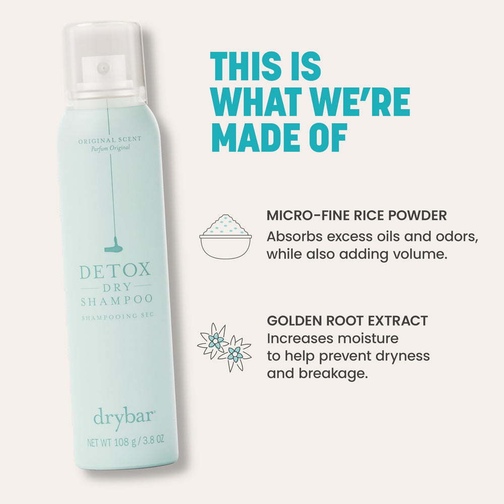 Uso entre lavados con Drybar Detox para refrescar y mantener estilo.