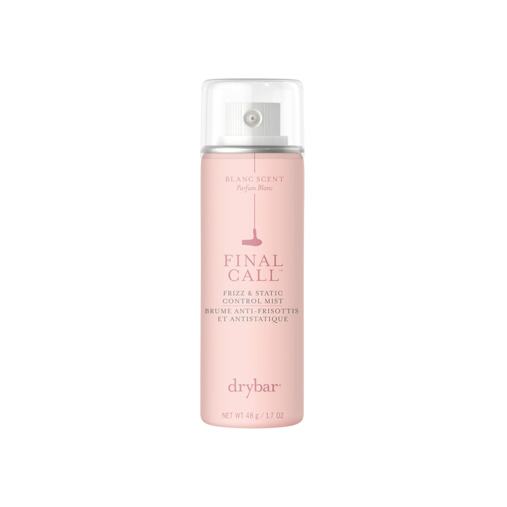 Drybar Final Call Mist botella frontal para control inmediato del frizz y estática.