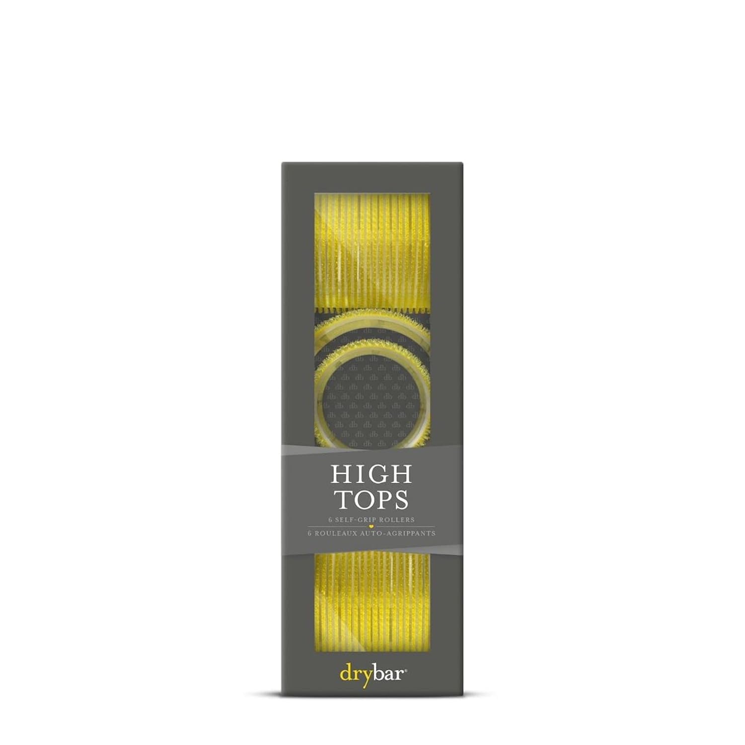 Drybar High Tops Self-Grip Rollers roll into dry hair for quick styling.