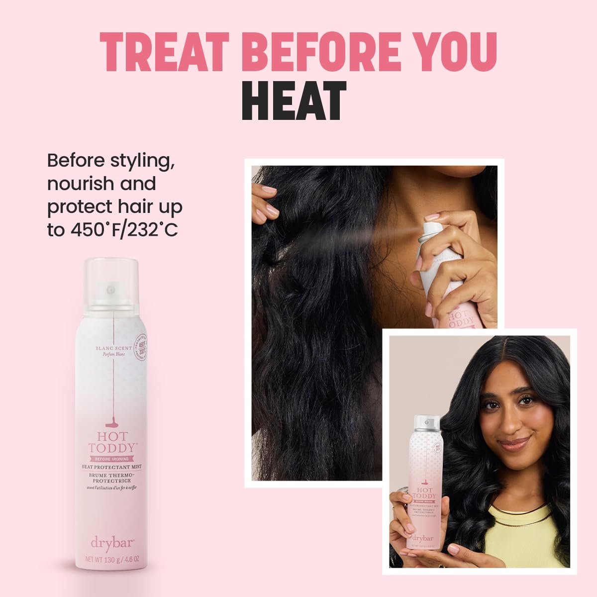 Aceite de marula aporta brillo sedoso al peinado con Drybar Hot Toddy