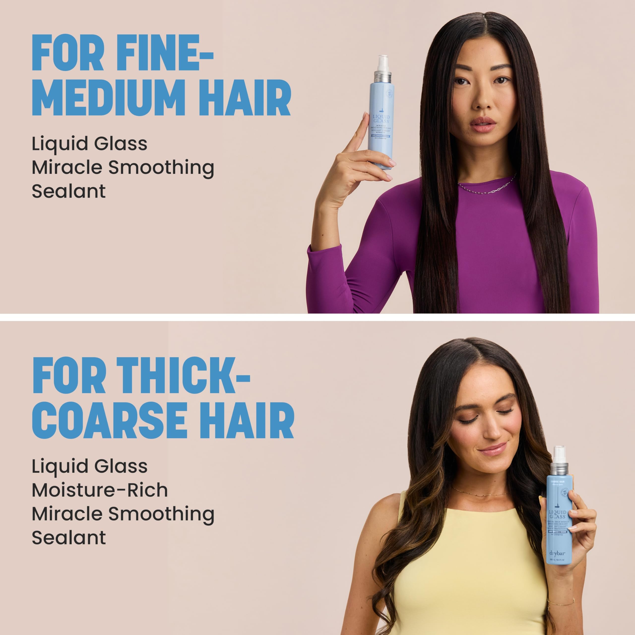 Drybar Liquid Glass incorpora raíz de bardana para controlar el frizz.