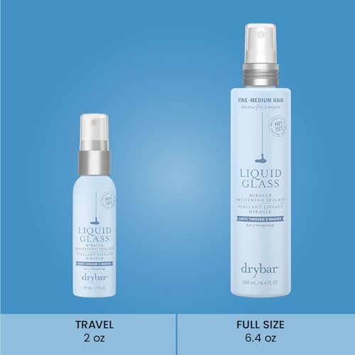 Drybar Liquid Glass deja un acabado sedoso y protegido tras el peinado.
