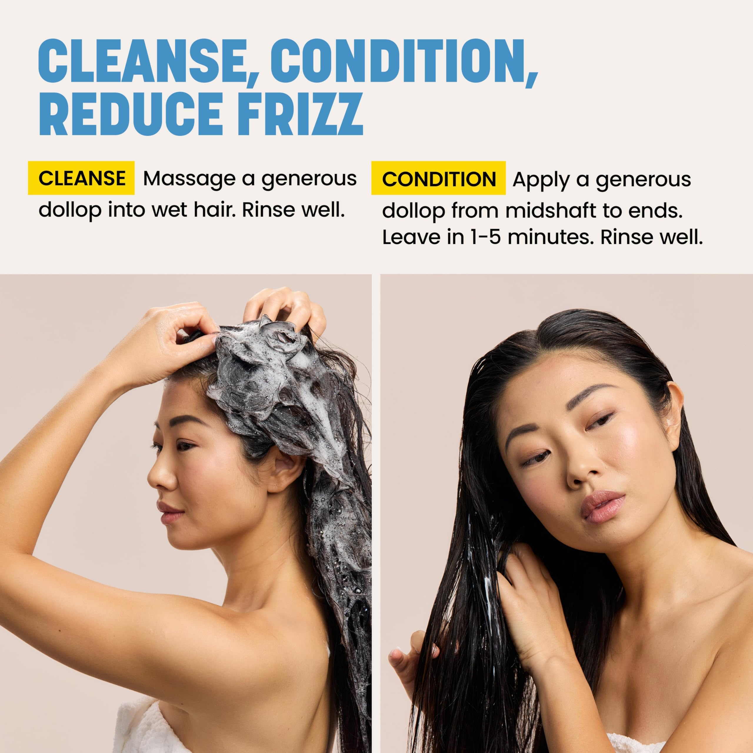 Lather forms in hand during a refreshing wash