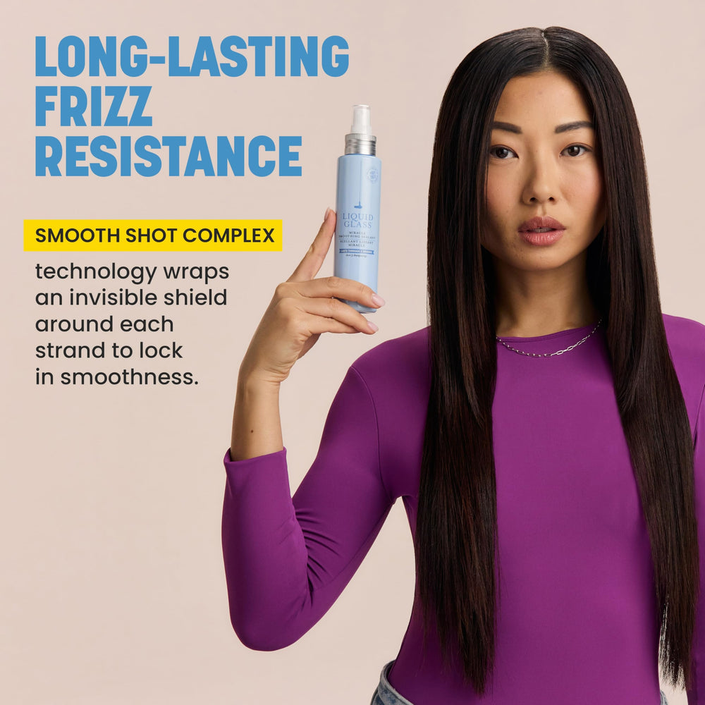 Drybar Liquid Glass features vegan keratin to help smooth the cuticle.