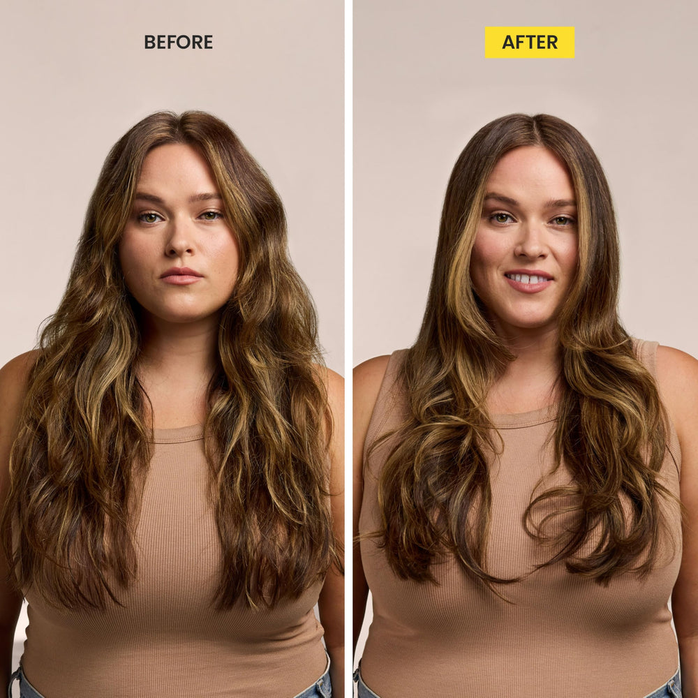 Drybar Prep Rally etiqueta trasera con lista de ingredientes y beneficios.