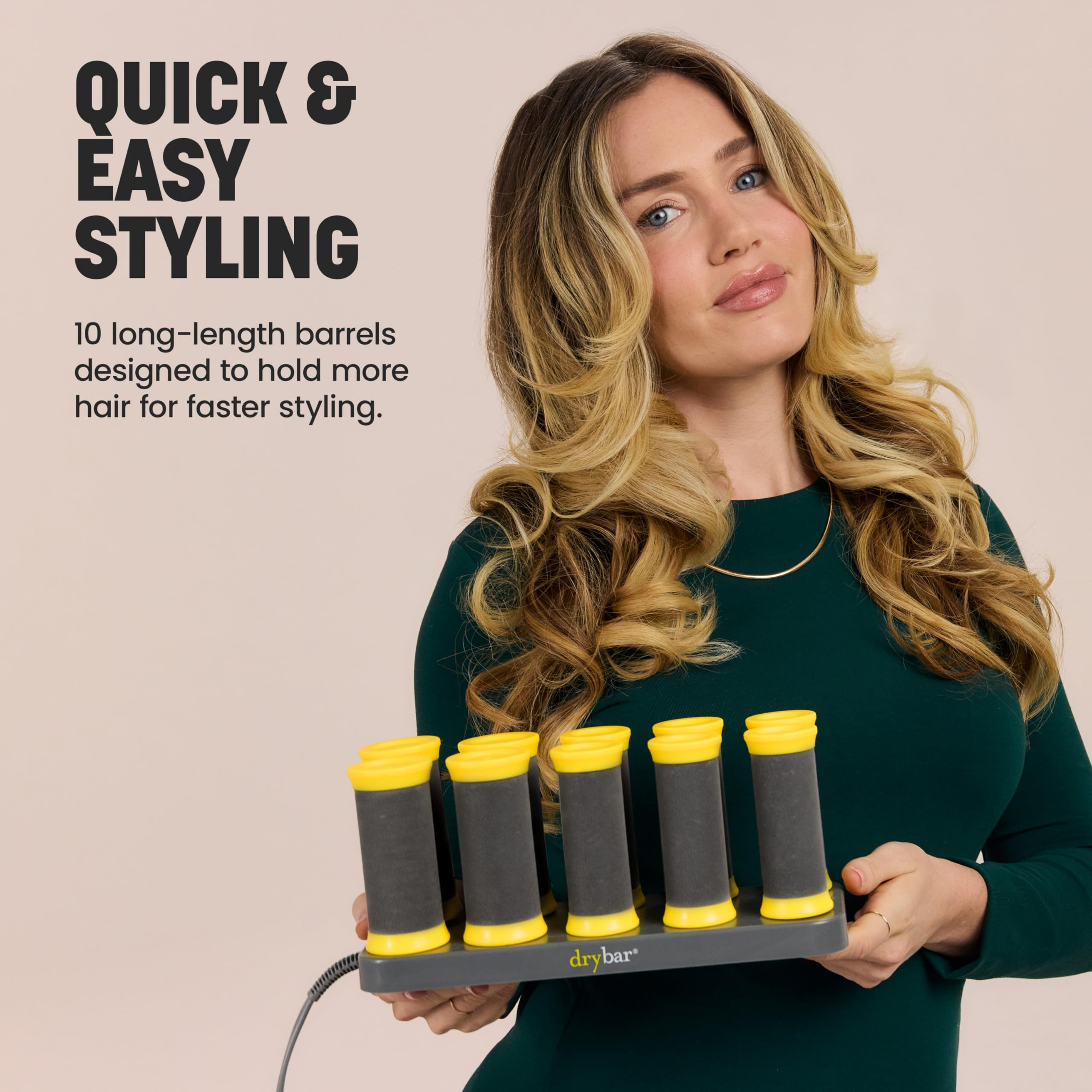 Drybar Roller Club long-hair ready-styling for efficient curl sets.