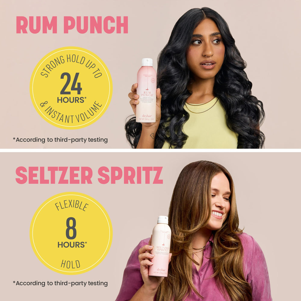 Drybar Seltzer Spritz acabado ligero sin residuos visibles.