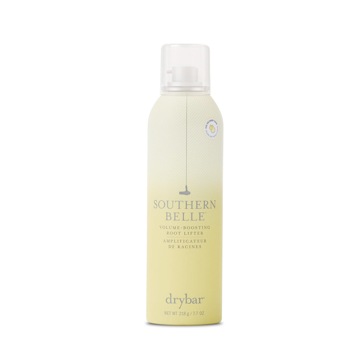 Drybar Southern Belle Volume-Boosting Root-Lifter bottle highlights lift for fine hair.