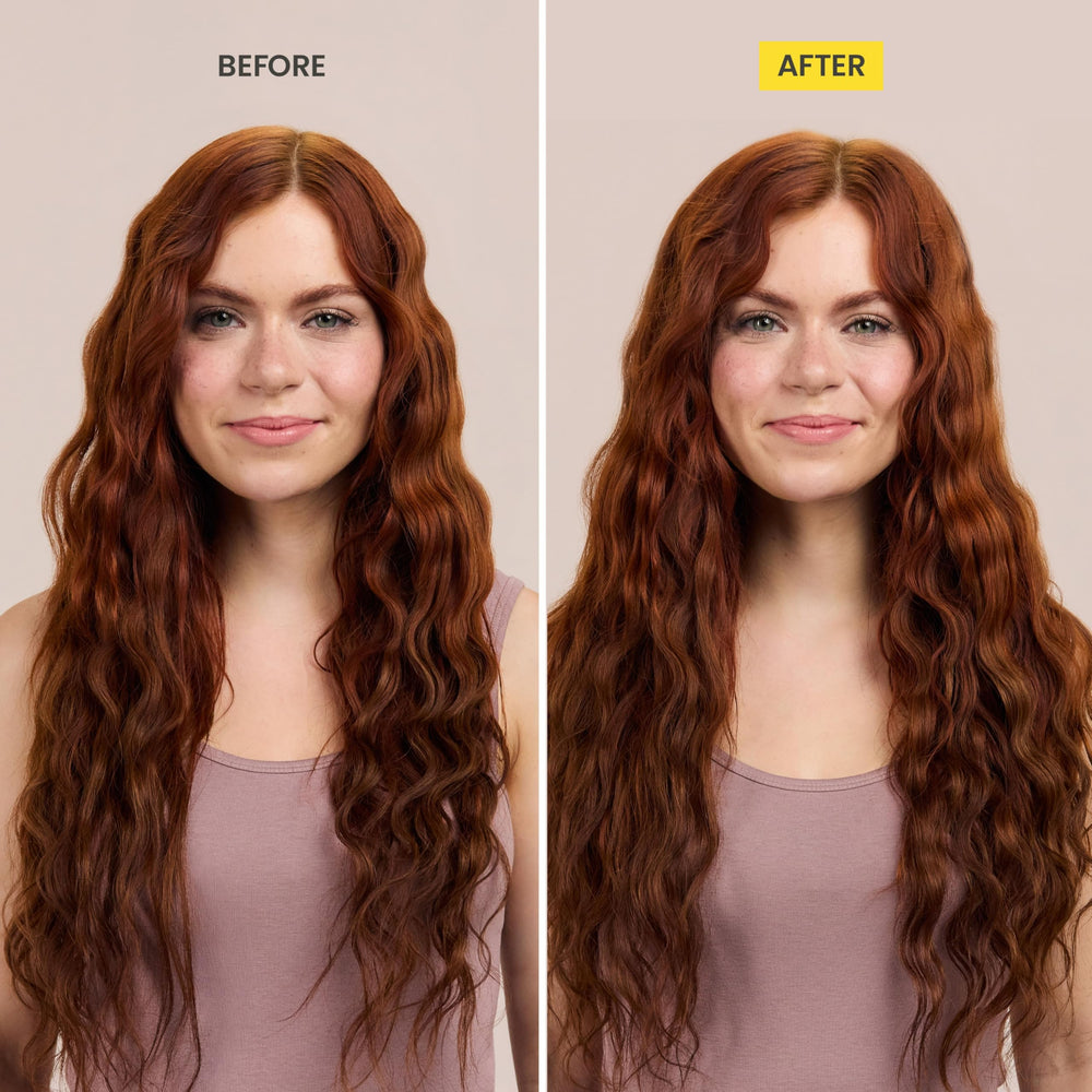 Drybar Triple Sec 3-en-1 envase blanco frontal, ideal para retoques