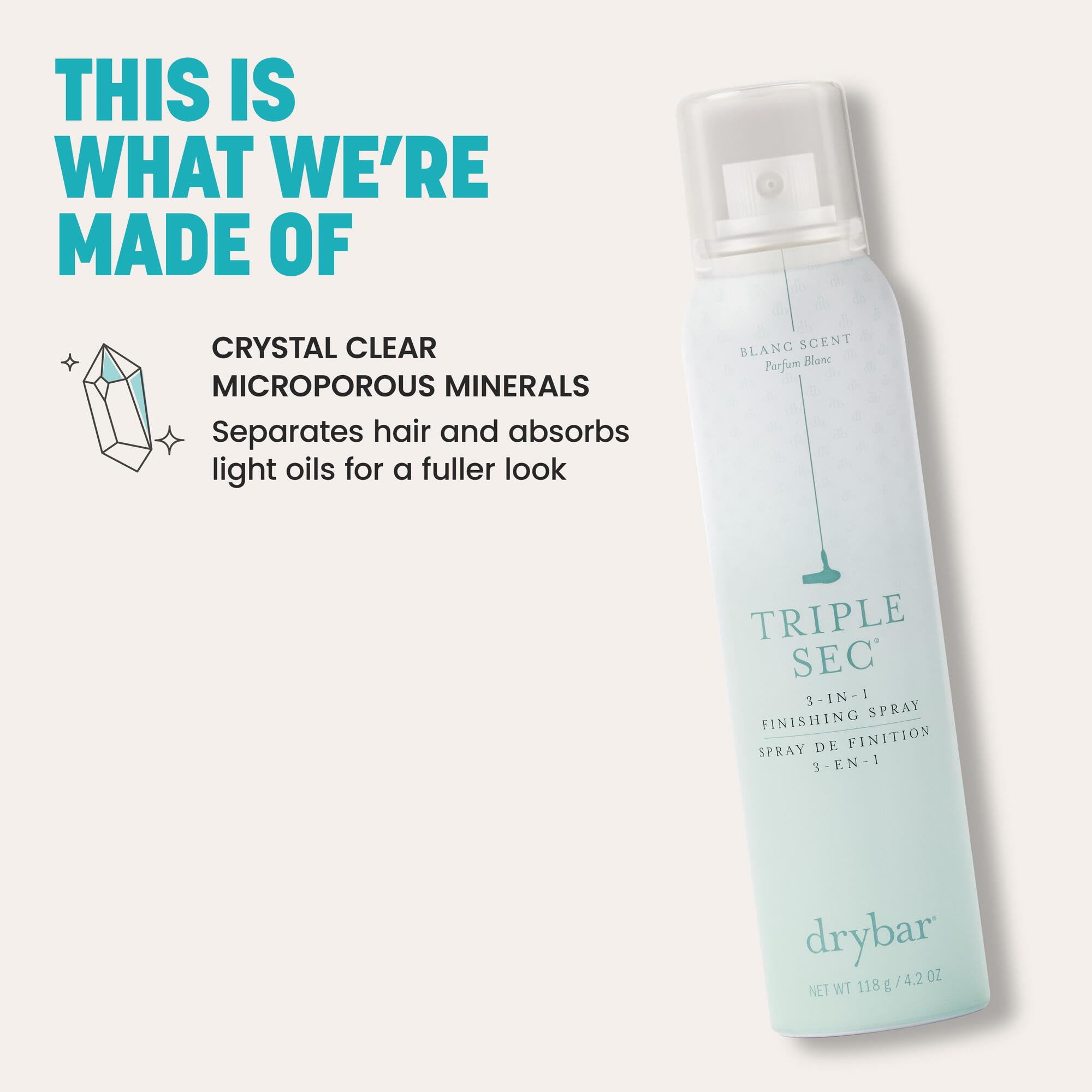Drybar Triple Sec absorbs light oils to refresh hair