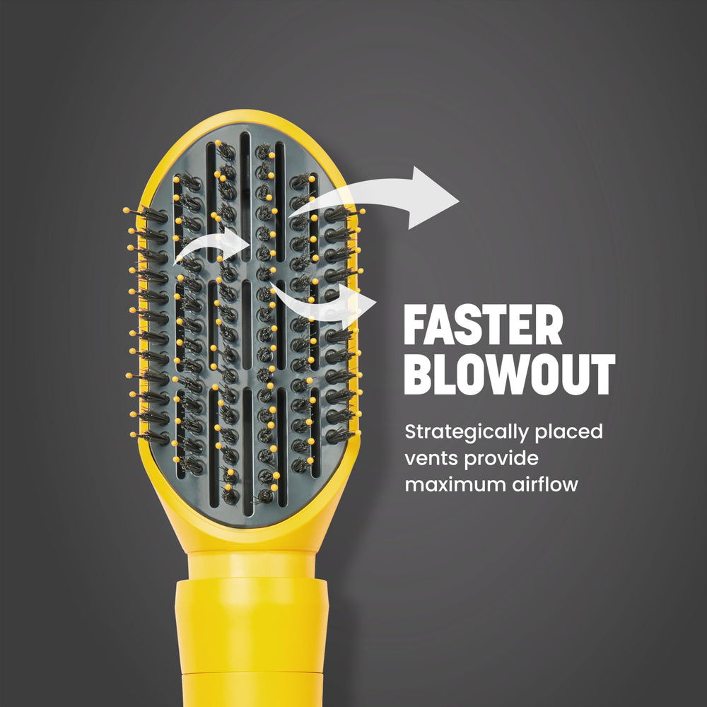 Drybar Triple Shot small round brush defines curls and waves.