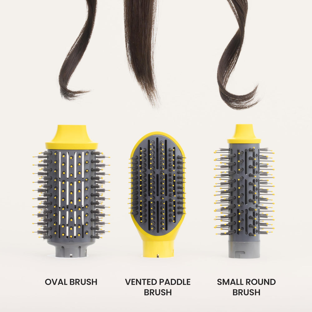 Drybar Triple Shot vented paddle brush delivers a smooth straight finish.