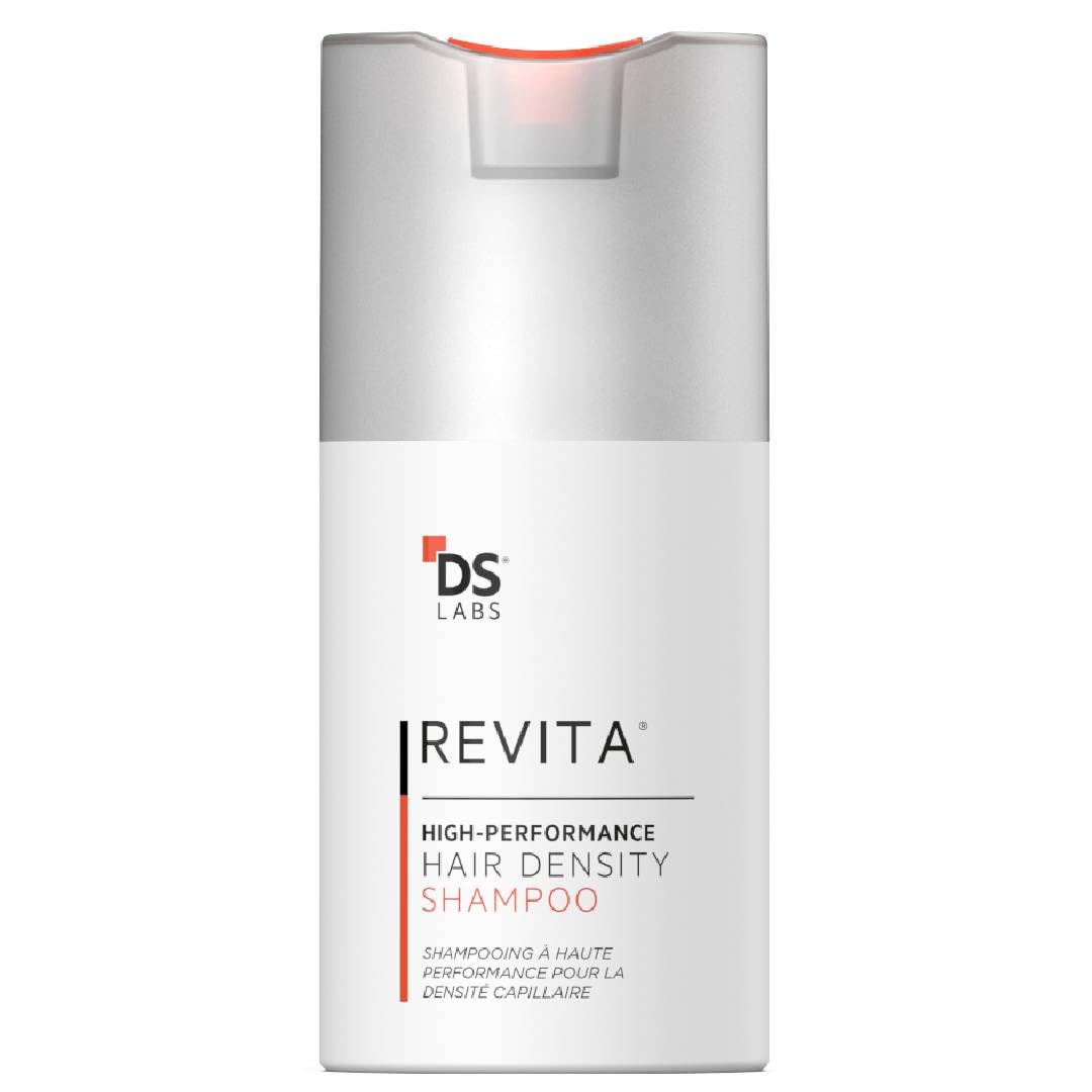DS Labs Revita Champú: bote-vertido, limpieza suave para cuero cabelludo y sensación fresca.