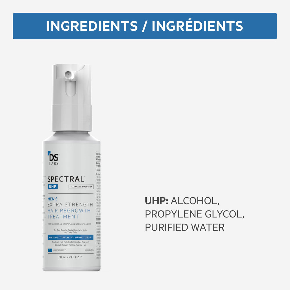 DS Laboratories Spectral.UHP branding on bottle for daily regimen
