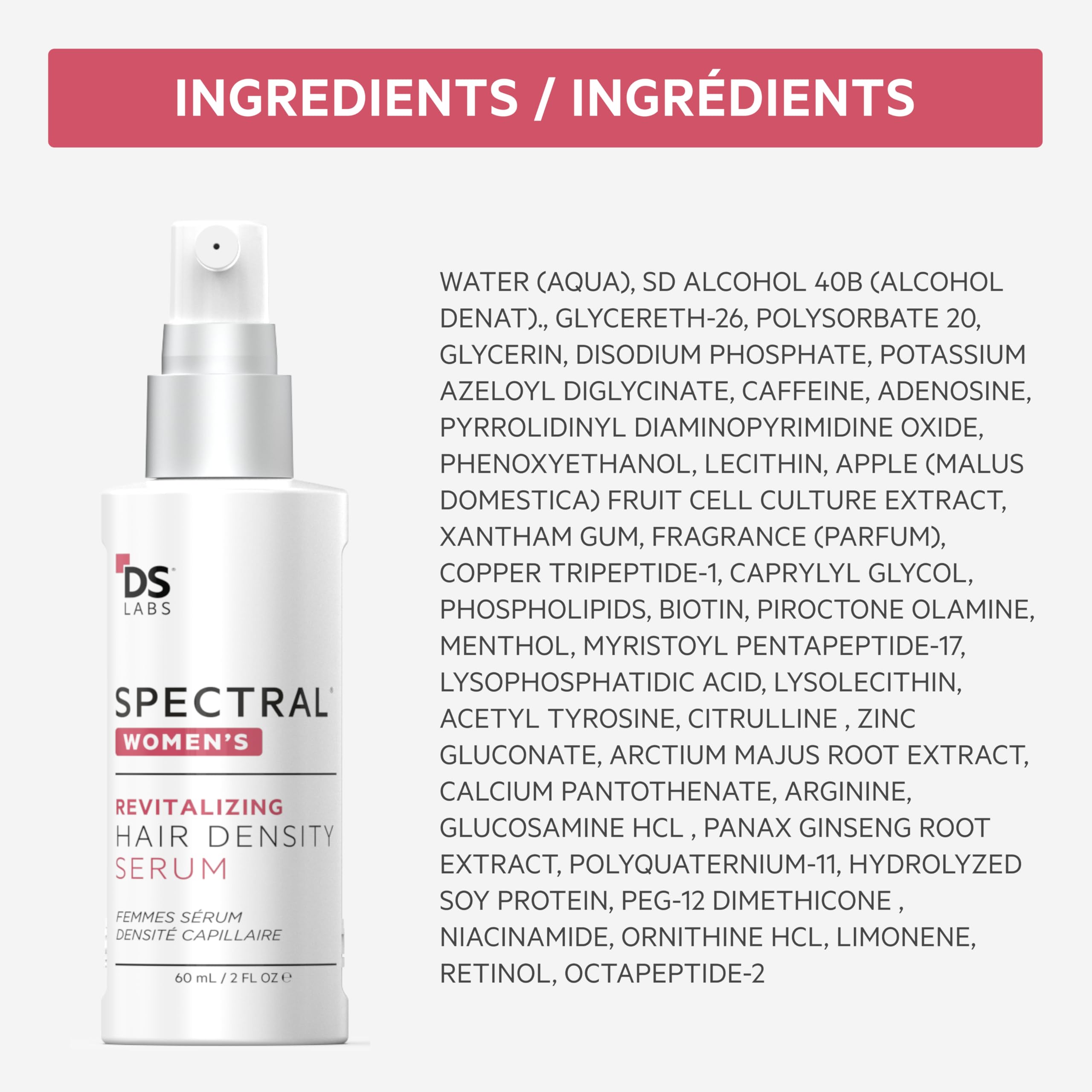 DS Laboratories Spectral bottle on clean vanity with label.
