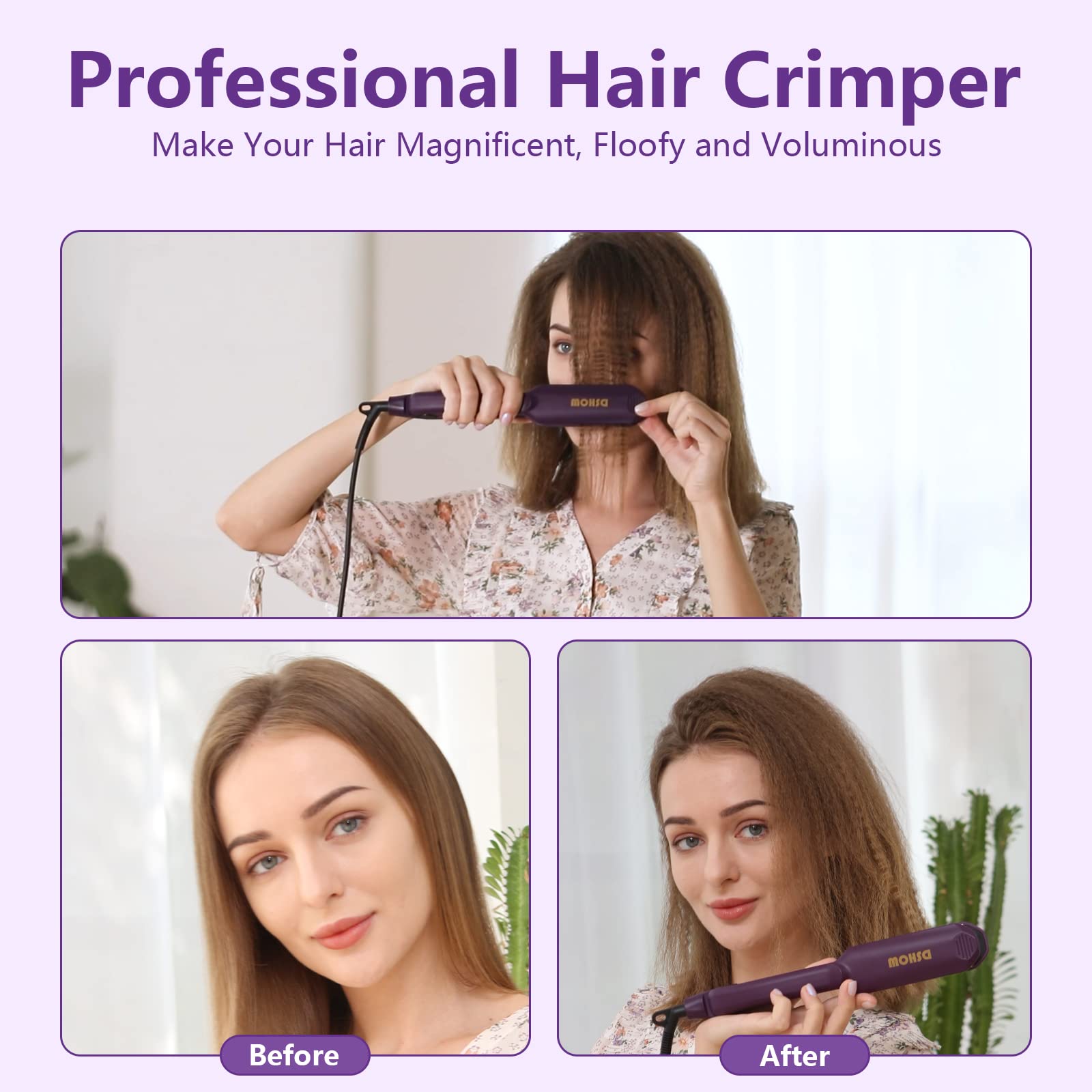 DSHOW crimping iron dual-voltage design enables worldwide styling
