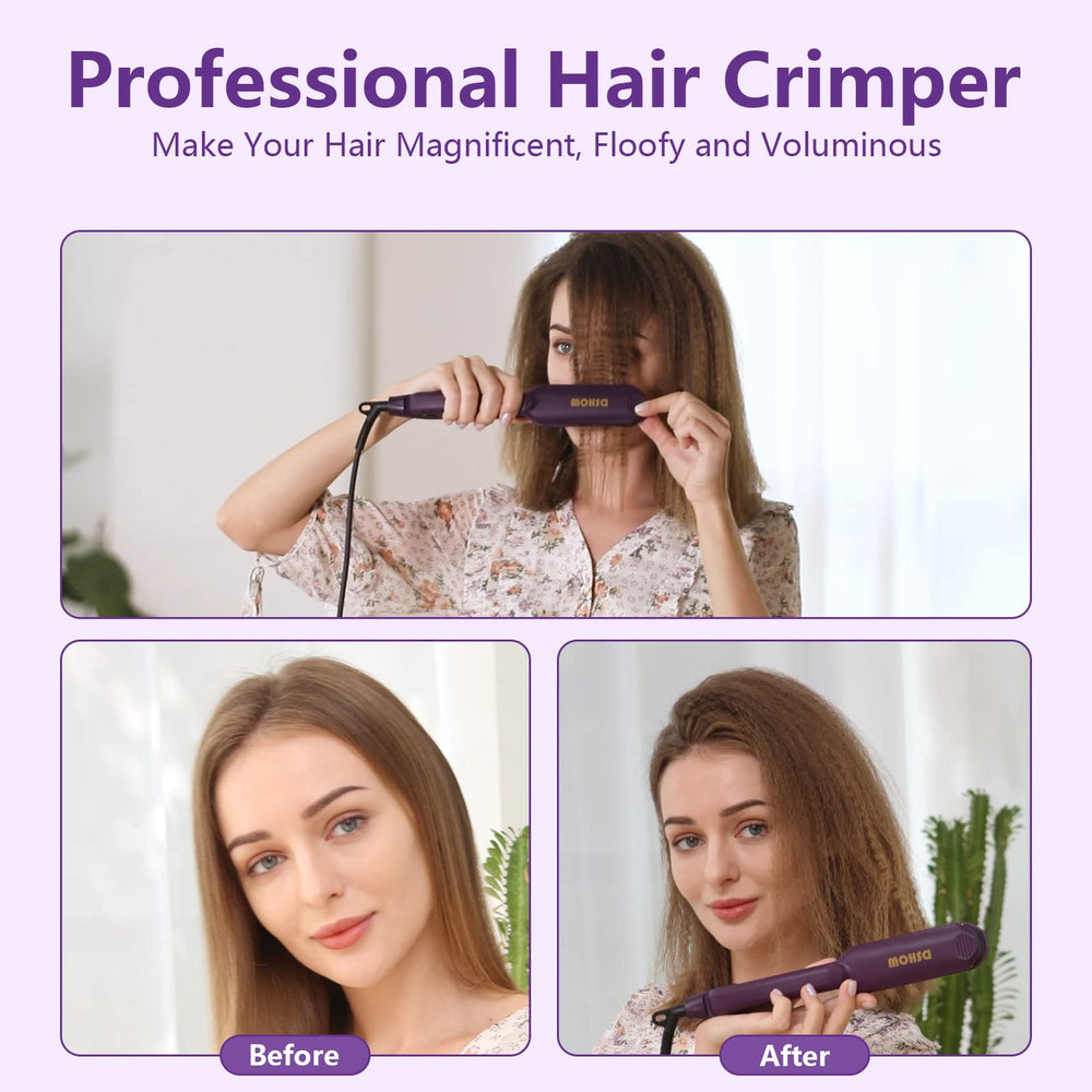 DSHOW crimping iron dual-voltage design enables worldwide styling