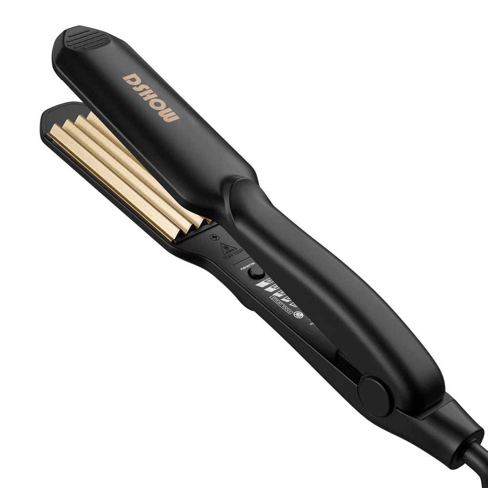 DSHOW crimping iron with titanium ceramic plates for sleek waves
