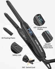 DSHOW small flat iron offers 320–430℉ range for versatile hair types.
