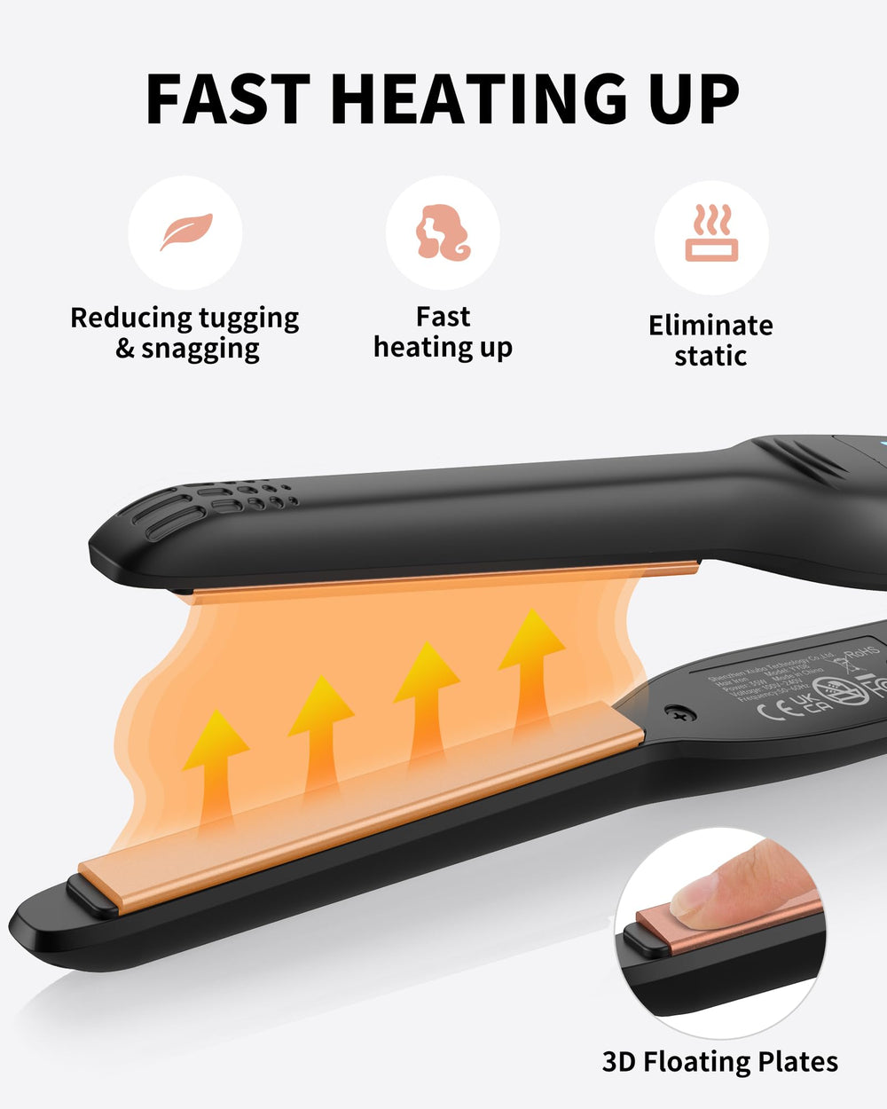 DSHOW travel pouch keeps the compact iron organized on the go.