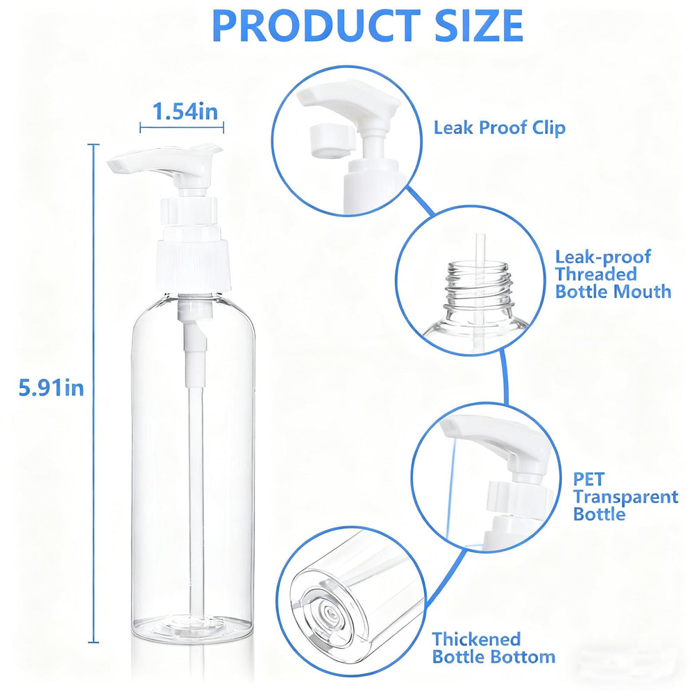DTDNZKN BPA-free PET bottles provide safe, leak-resistant storage for toiletries.