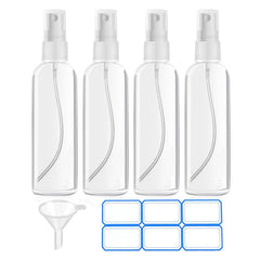 DTDNZKN travel bottles 4-pack, compact for trips and refills.