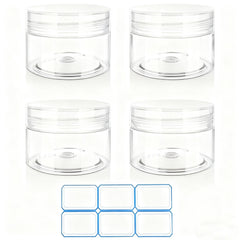 DTDNZKN 1oz clear travel container with labels for organized cream on the go
