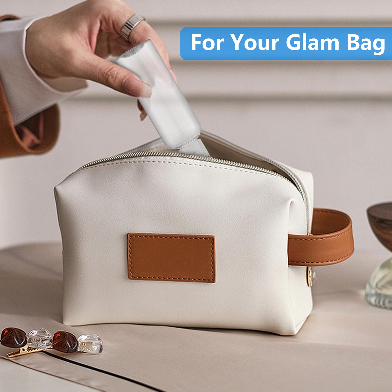 DTDNZKN TSA-approved travel bottles ideal for toiletries on trips.