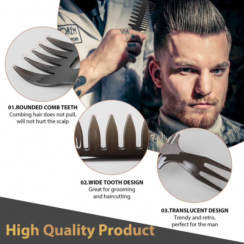 DUAIU 3-in-1 fish tail bone comb for versatile grooming.