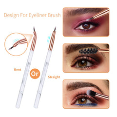 DUAIU bent eyeliner brush enables clean, accurate lines along the lash line.