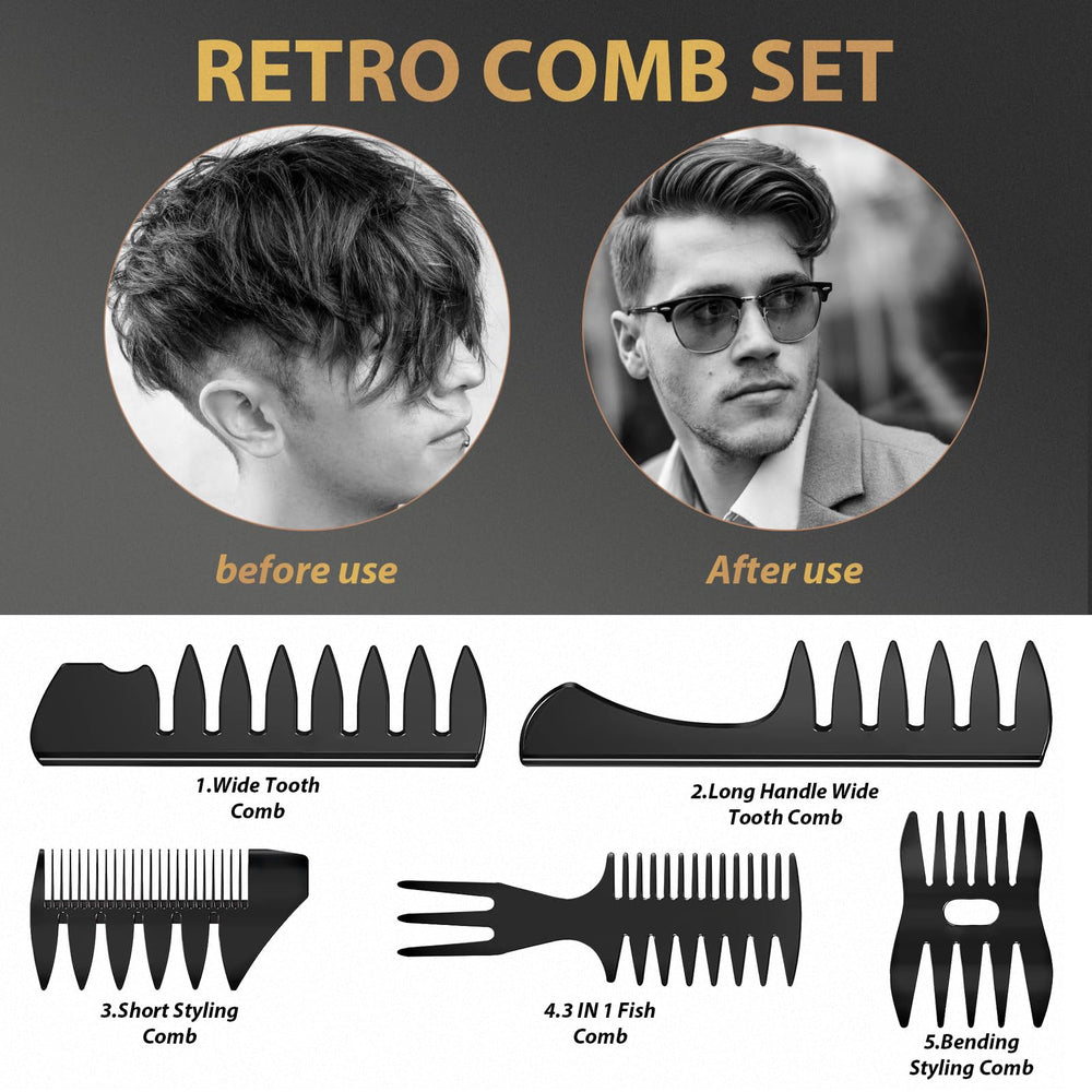 DUAIU double-sided teeth comb creates defined texture efficiently.