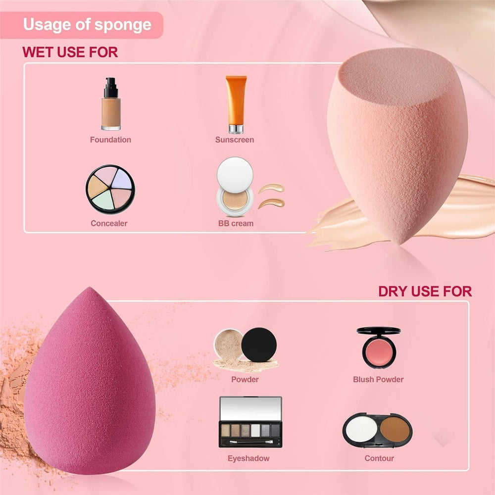 DUAIU beauty sponge drop shape for even foundation application