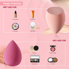 DUAIU beauty sponge drop shape for even foundation application