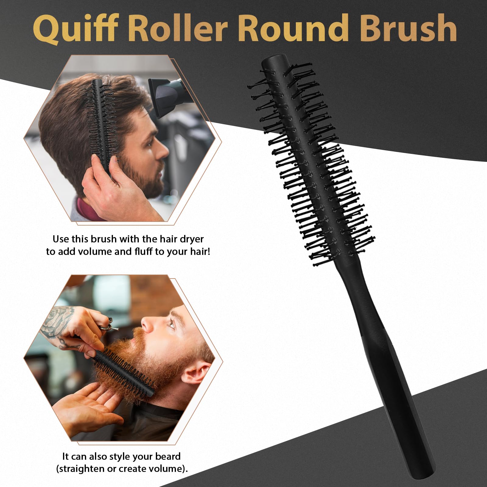 DUAIU wide-tooth texture comb detangles thick hair with precision.