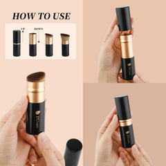 DUcare bristle closeup shows soft dense bristles for gentle blending