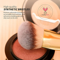 DUcare brush highlighted by a gold-plated ferrule and premium design.