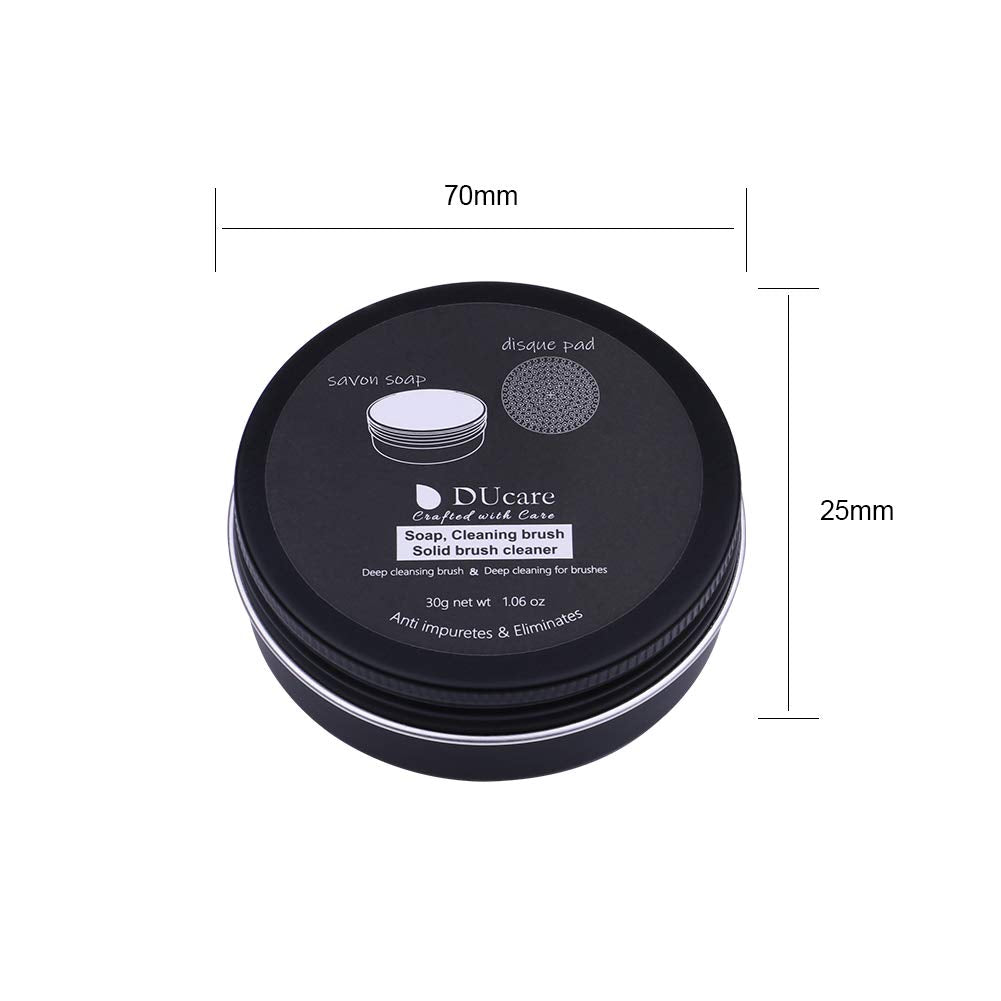 DUcare cleansing foam removes buildup while preserving brush bristles softness