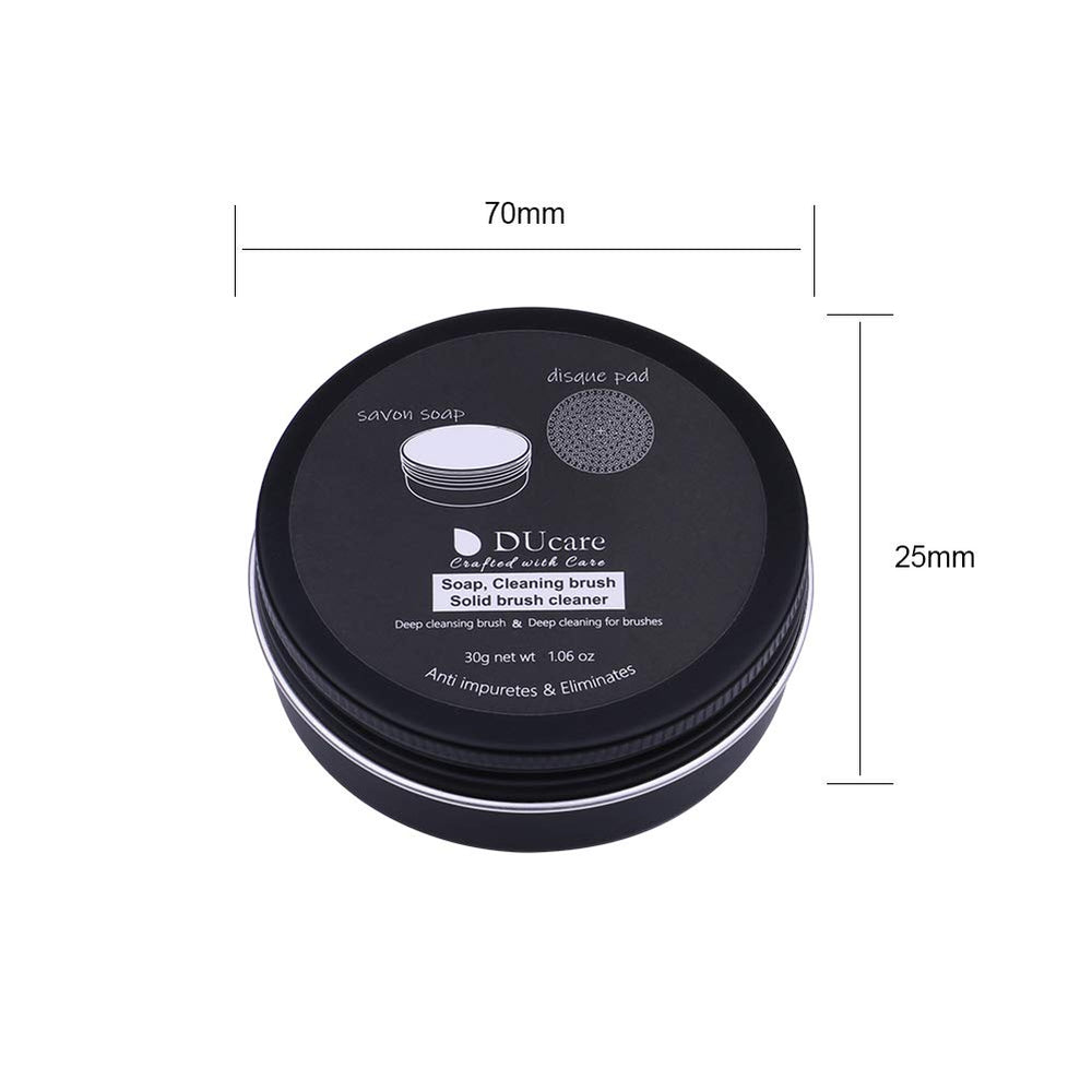 DUcare cleansing foam removes buildup while preserving brush bristles softness