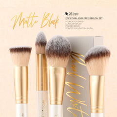 DUcare flat buffer brush with rounded kabuki head for smooth blending