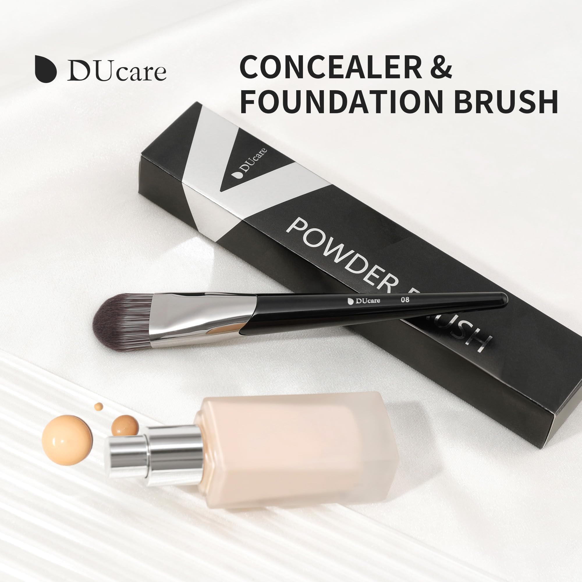DUcare brush long bristles providing soft, comfortable makeup application