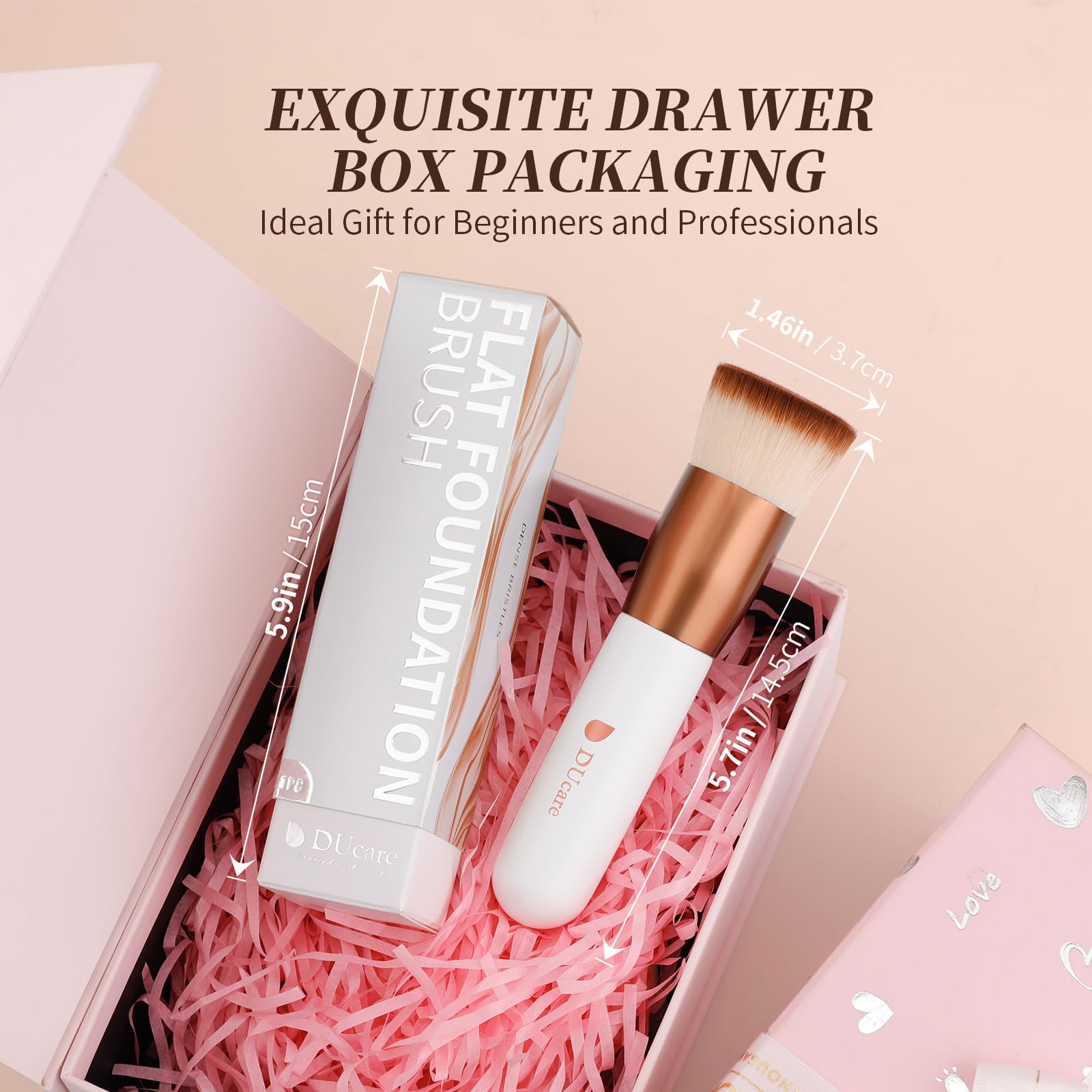 DUcare foundation brush blush application for soft, even color