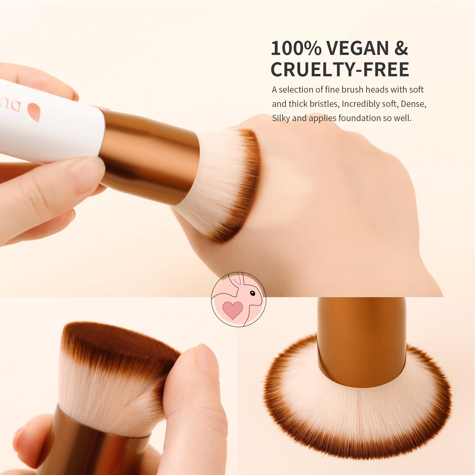 DUcare brush featuring a 7-step process to prevent shedding.