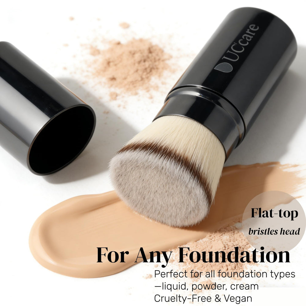 DUcare retractable kabuki brush for powder foundations and mineral blending