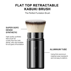 DUcare kabuki brush travel cap protects bristles for on-the-go touch-ups