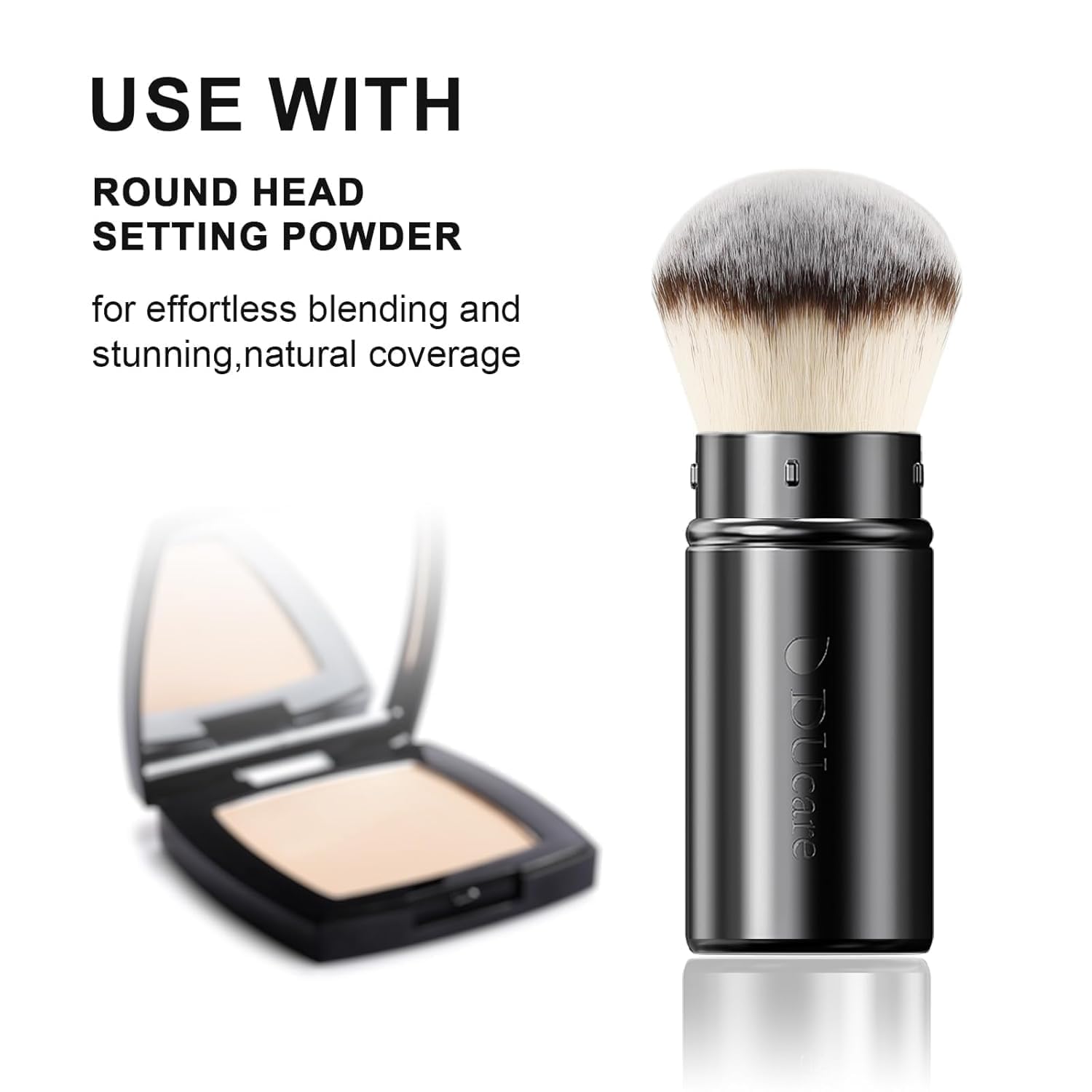 DUcare travel case protects the kabuki brush while traveling.